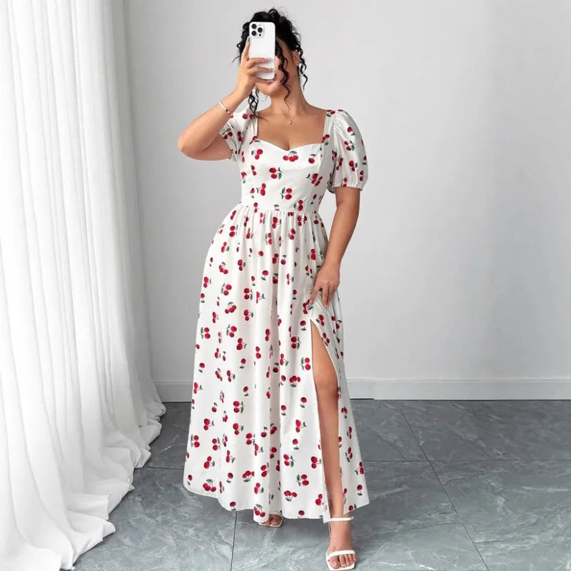 🍒 Cherry Print Dress (7 Colour Choices!) 🍒