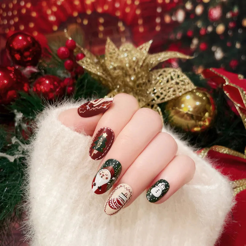 Christmas Cute Press On Nails