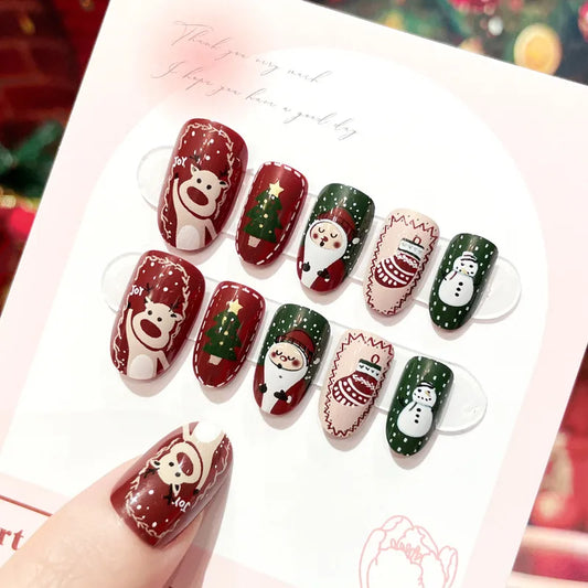 Christmas Cute Press On Nails