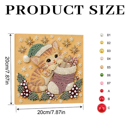 Christmas Pets Diamaond Paintings 20*20cm (Multiple Designs!)