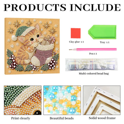 Christmas Pets Diamaond Paintings 20*20cm (Multiple Designs!)