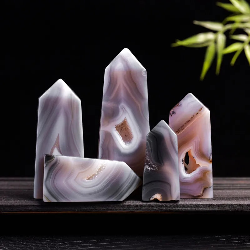 💎 Agate Druzy Crystal Towers 💎
