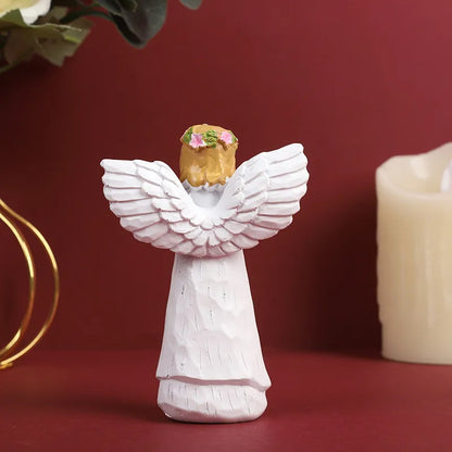🐶💞 Dog-Hugging Angel  Resin Ornament 💞🐶