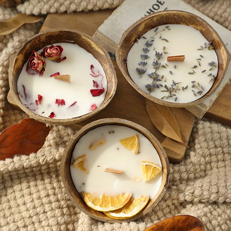 🕯️🌿 Coconut Bowl Scented Candle 🌿🕯️
