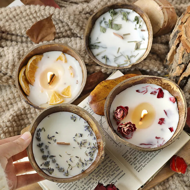 🕯️🌿 Coconut Bowl Scented Candle 🌿🕯️