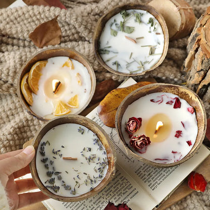 🕯️🌿 Coconut Bowl Scented Candle 🌿🕯️