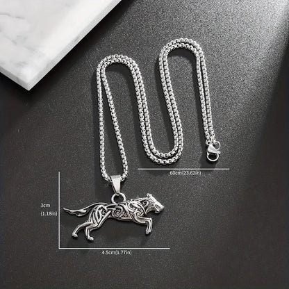 🐺 Men's Vintage Viking Wolf Necklace 🐺