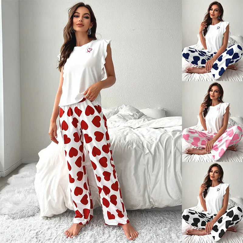 💕 Short Sleeves Heart PJ Sets 💕