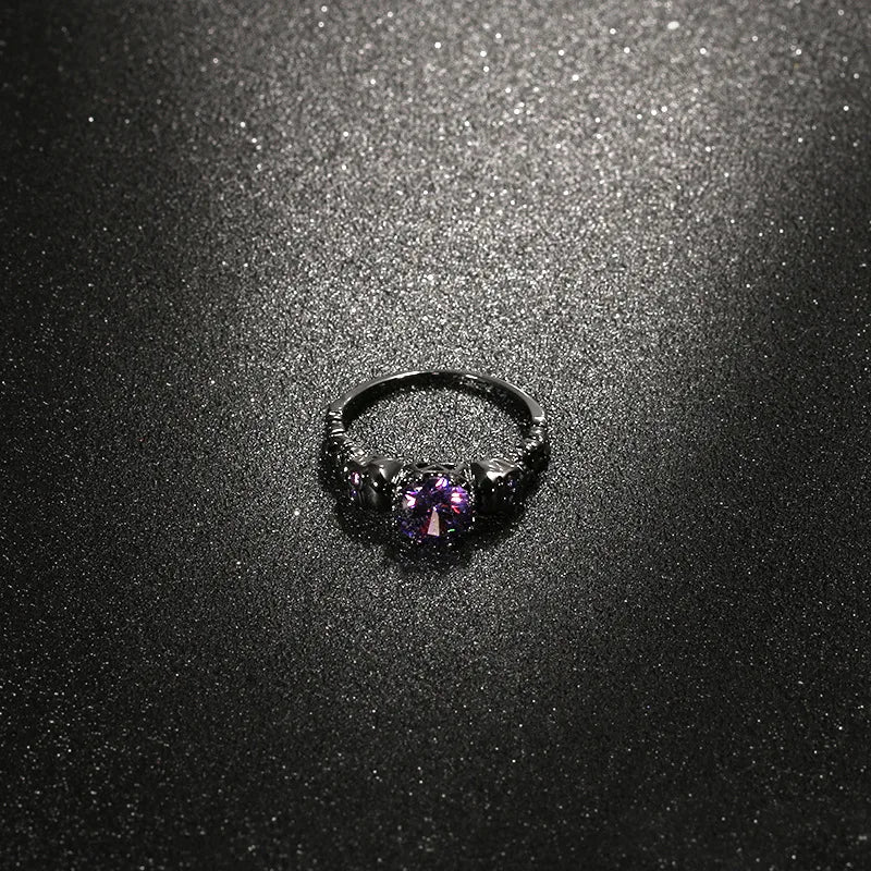 💀🔮 Purple Gem Skull Ring 🔮💀