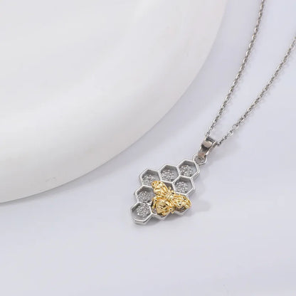 🐝 Honeycomb Bee Necklace 🐝