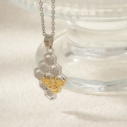 🐝 Honeycomb Bee Necklace 🐝