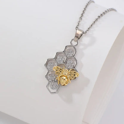 🐝 Honeycomb Bee Necklace 🐝