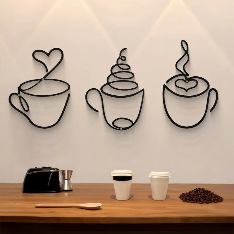 ☕ 3pc Set Creative Coffee-Themed Wall Art ☕