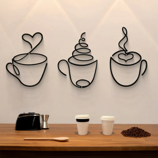 ☕ 3pc Set Creative Coffee-Themed Wall Art ☕