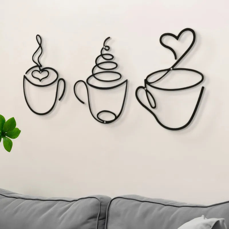 ☕ 3pc Set Creative Coffee-Themed Wall Art ☕