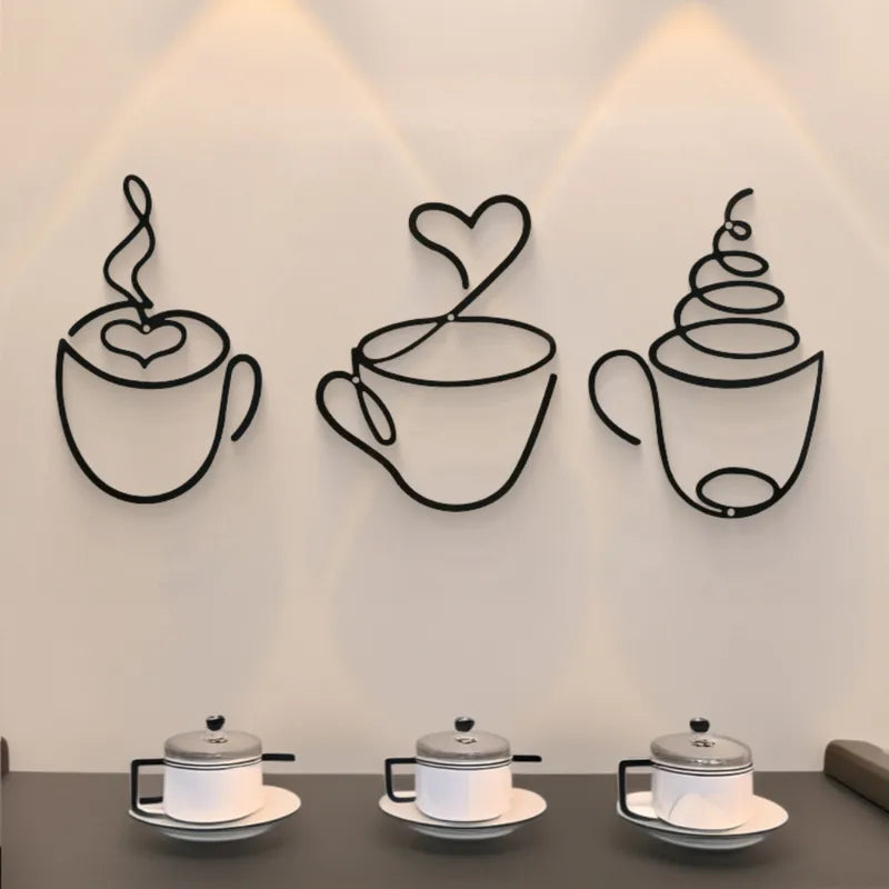 ☕ 3pc Set Creative Coffee-Themed Wall Art ☕