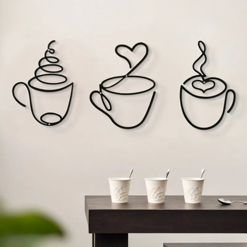 ☕ 3pc Set Creative Coffee-Themed Wall Art ☕