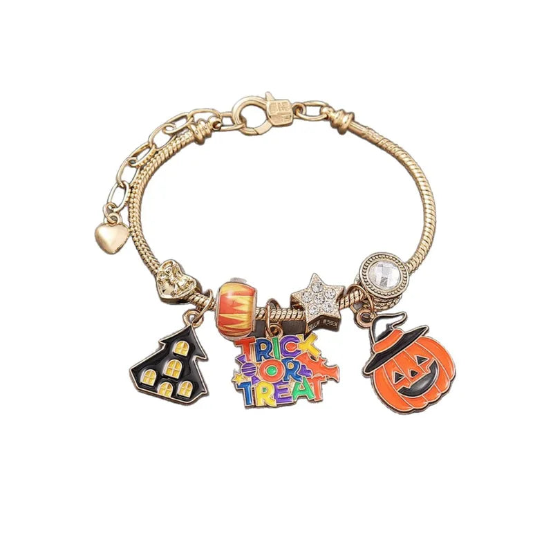 🎃🏚️ Trick or Treat Halloween Charm Bracelet 🏚️🎃