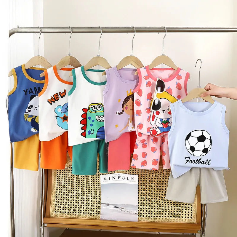👕🩳 Kids Vest Shorts Sets (20 Designs!) 🩳👕