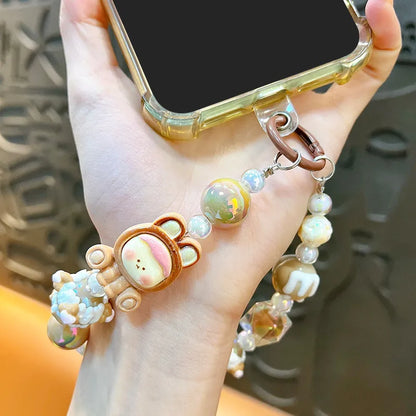 🎀✨ Cute Cartoon Phone Chain Beaded Keychains ✨🎀