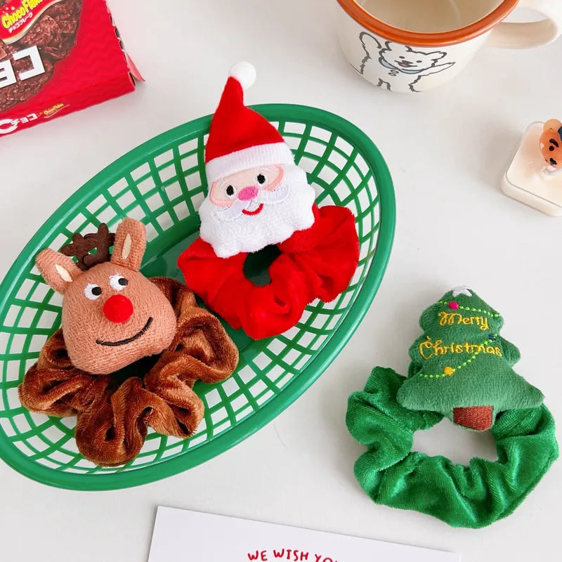 6pc Christmas Scrunchie Set