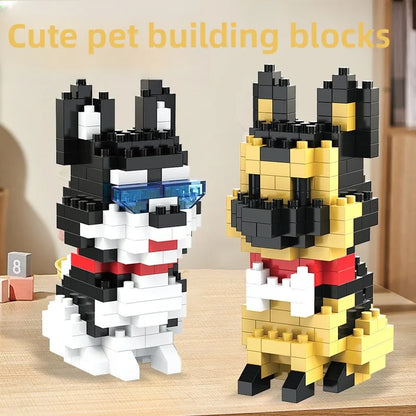 🐶🧩 Cute Mini Blocks Dog Building Toys 🧩🐶