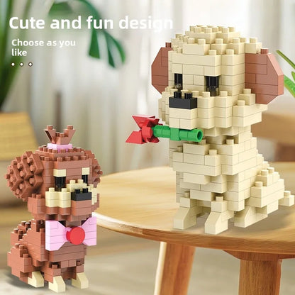 🐶🧩 Cute Mini Blocks Dog Building Toys 🧩🐶