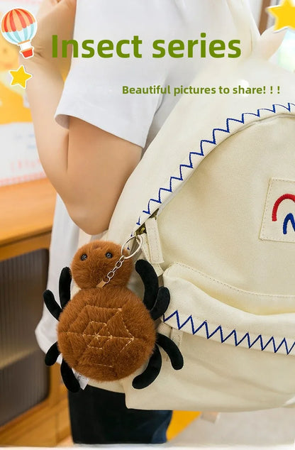 🕷️🐛🐝 Cute Insect Plush Keychain Collection 🐝🐛🕷️