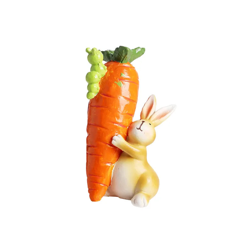 🥕🐰 3pc Cute Resin Easter Rabbit Ornament 🐰🥕