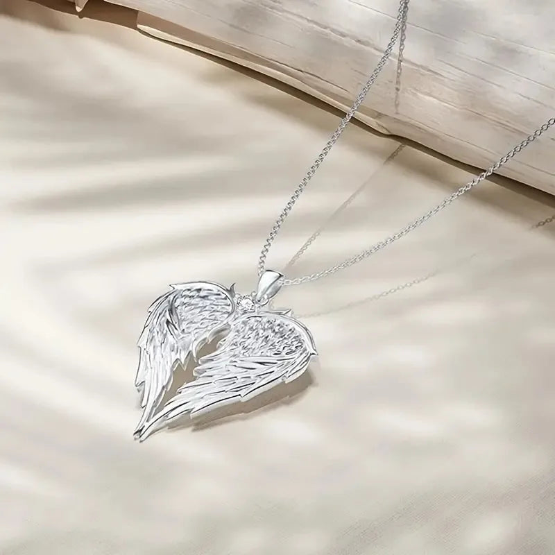 Angel Wings Necklace & Earring Set
