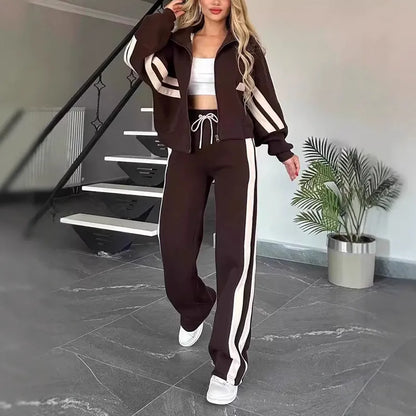✨ Women’s Casual Stripe Co-Ord Pant Set (6 Colour Choices!) ✨