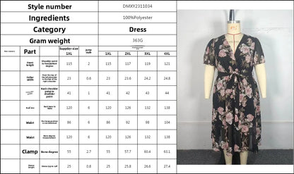 🖤🌷 Ditsy Floral Short Sleeve V-Neck Dress 🌷🖤