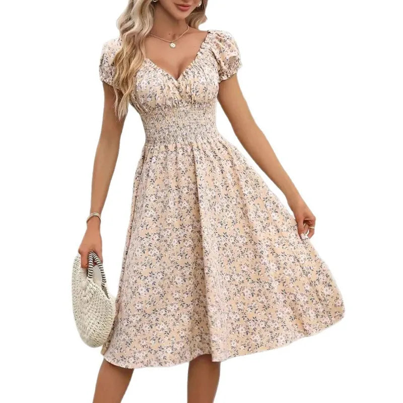 🌸 Ditsy Floral Sleeveless V-Neck Dress 🌸