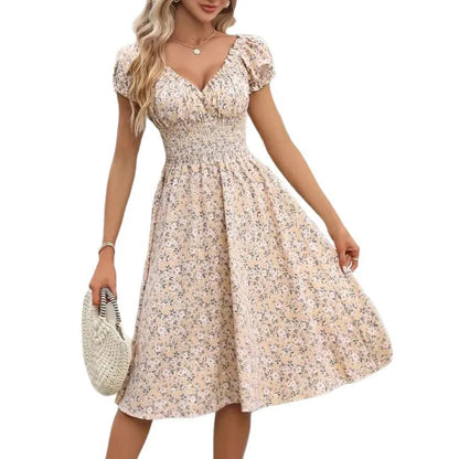 🌸 Ditsy Floral Sleeveless V-Neck Dress 🌸