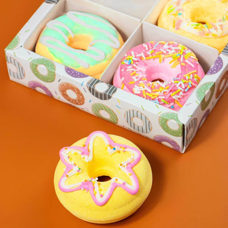 🍩 4pc Fruit Donut Bath Bombs 🍩