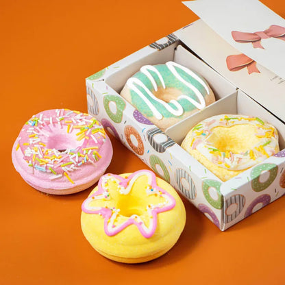 🍩 4pc Fruit Donut Bath Bombs 🍩