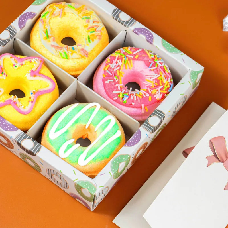 🍩 4pc Fruit Donut Bath Bombs 🍩