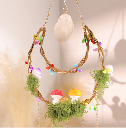 🍄 Agate Dreamcatcher Suncatcher Wind Chime 🍄