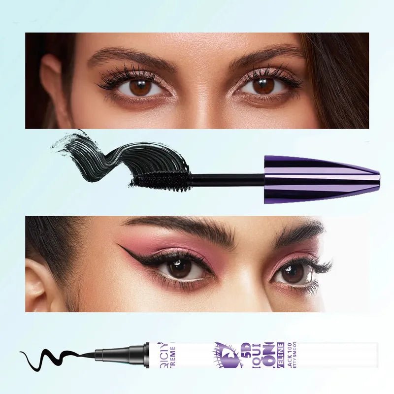 💜 Black Mascara & Eyeliner Set 💜