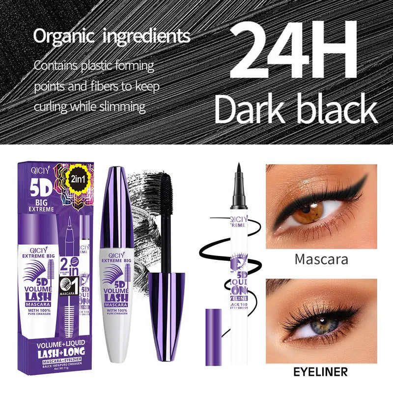 💜 Black Mascara & Eyeliner Set 💜