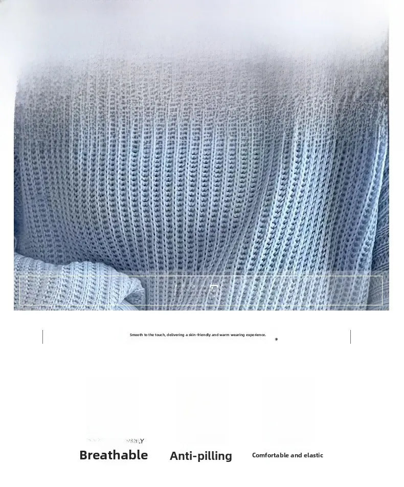 🧶 Knitted Long-Sleeve V-Neck Sweaters 🧶