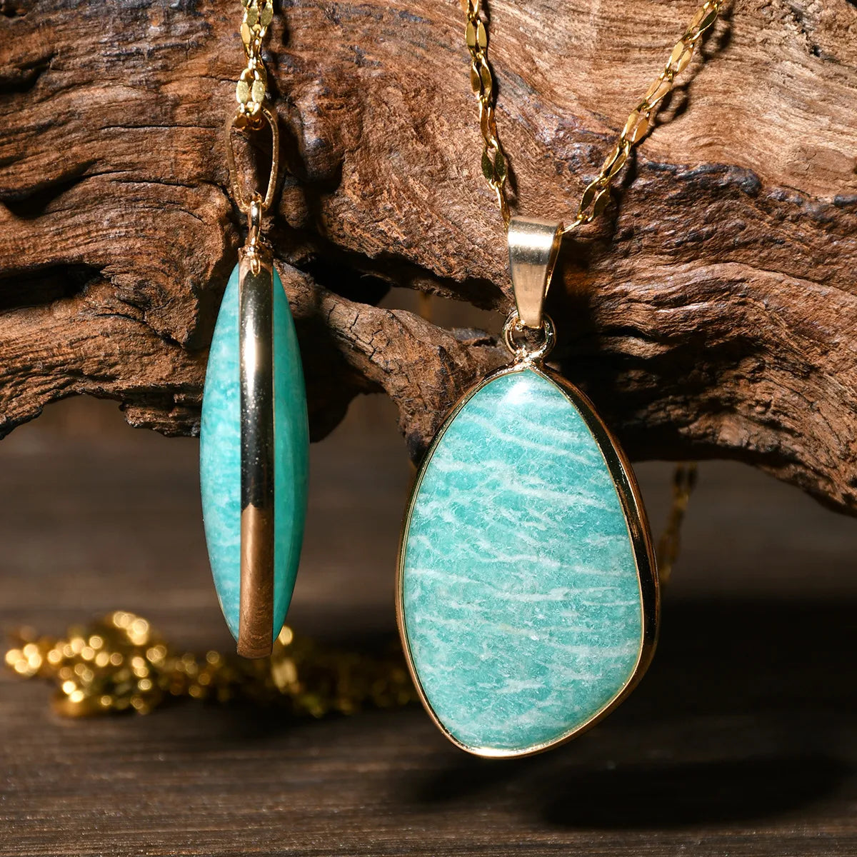 ✨ Elegant Natural Stone Pendant Necklace ✨