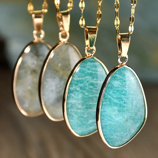 ✨ Elegant Natural Stone Pendant Necklace ✨