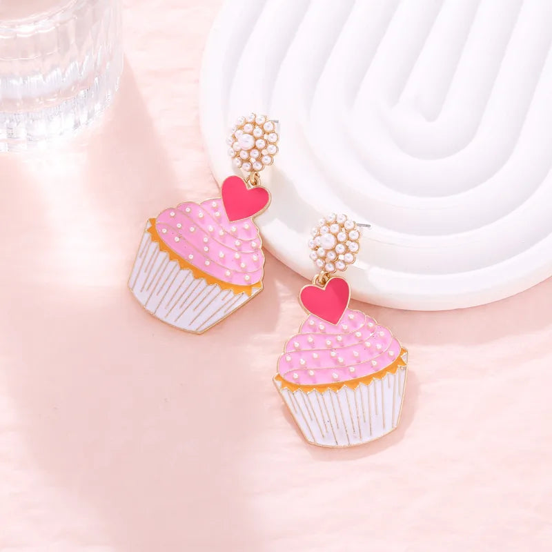 🧁 Pink Cupcake Earrings 🧁