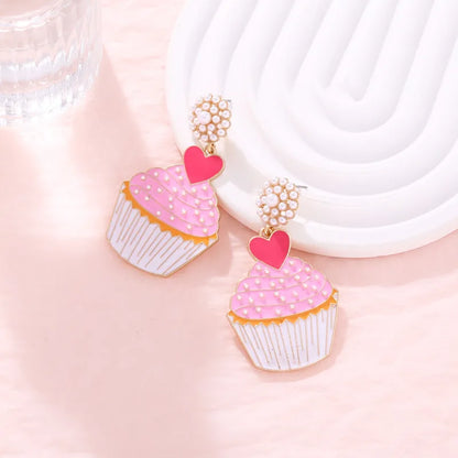 🧁 Pink Cupcake Earrings 🧁