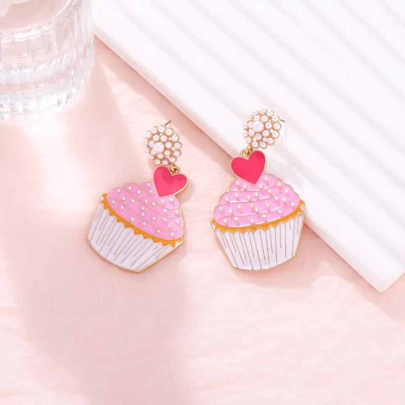 🧁 Pink Cupcake Earrings 🧁