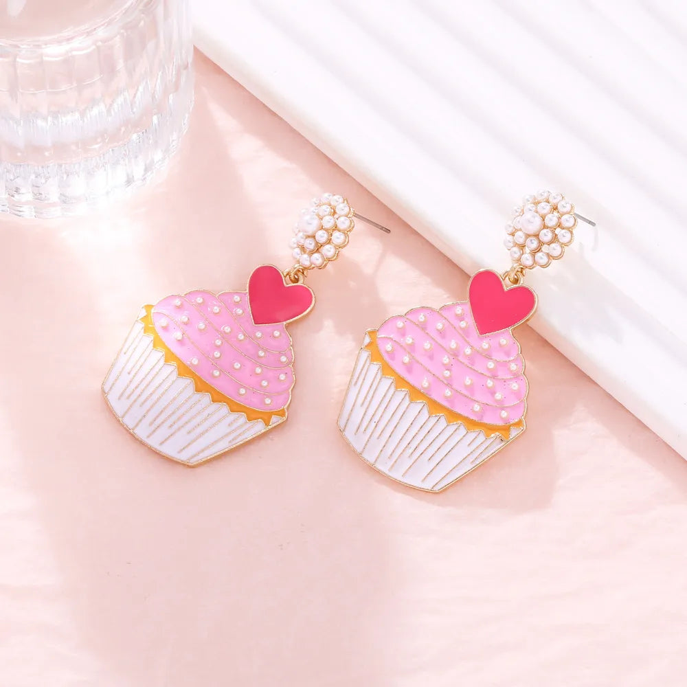 🧁 Pink Cupcake Earrings 🧁
