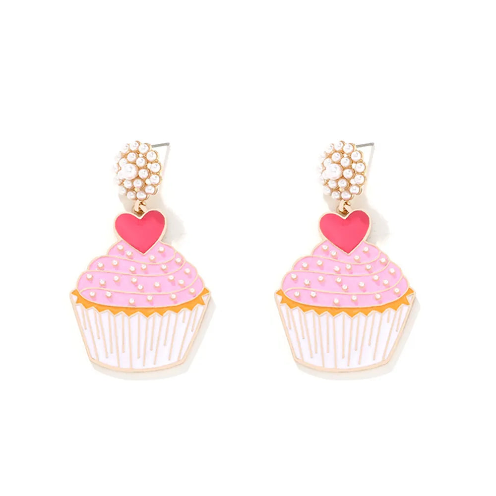 🧁 Pink Cupcake Earrings 🧁