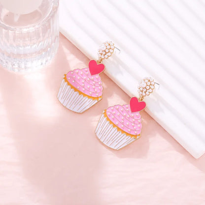 🧁 Pink Cupcake Earrings 🧁