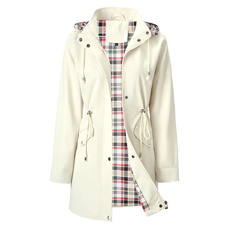 Elegant Plaid Trench Coats (Multiple Colour Options!)